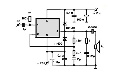 TDA2006 III circuito eletronico